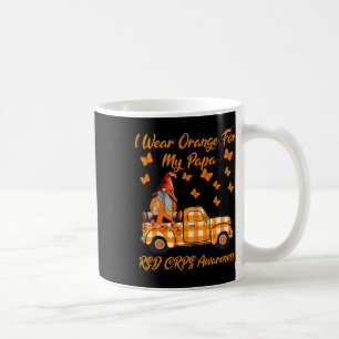 Taza De Café Gnomes Que Uso Naranja Para Mi Papá Rsd Crps Aware