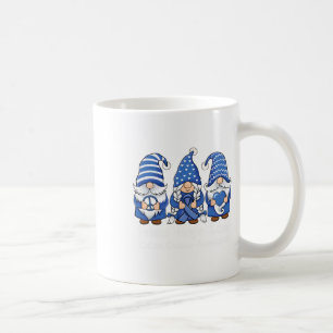 Taza De Café Gnomis de apoyo al cáncer de colon con cinta color