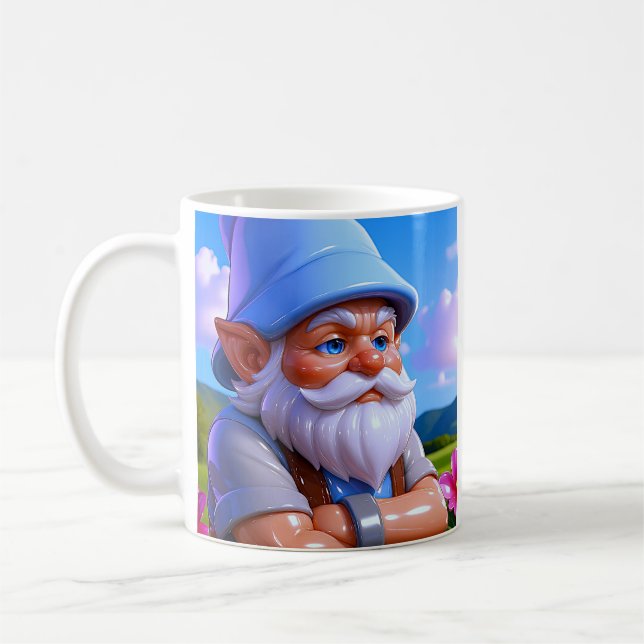 Taza De Café Gnomo de jardín soleado (Izquierda)