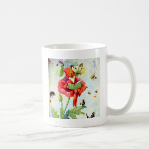 Taza De Café Gnomo de la amapola