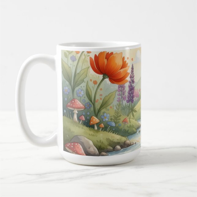 taza de café gnomo del bosque caprichosa (Izquierda)