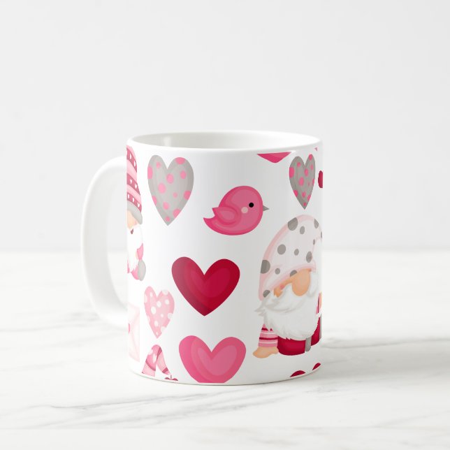 Taza De Café Gnomo del día de San Valentín (Anverso izquierdo)
