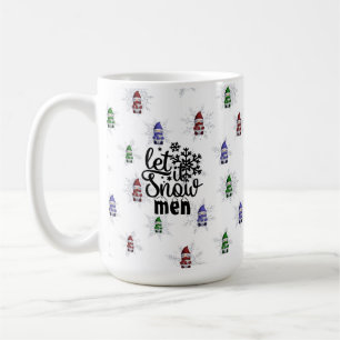 Taza De Café Gnomo divertido de invierno Snowme