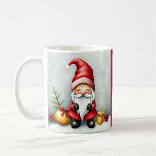 Taza De Café Gnomo festivo y acogedor de Navidad disfrazado
