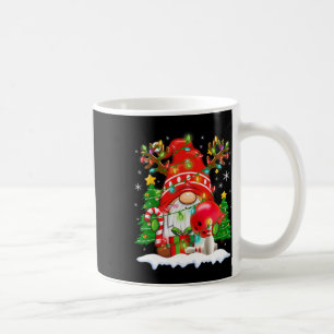 Taza De Café Gnomo Reno Divertido Y Luces De Navidad Ll