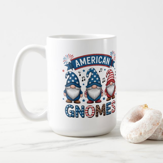 Taza De Café Gnomos americanos (Con donut)