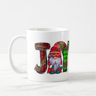 Taza De Café Gnomos de Alegría Personalizados Regalo de Navidad