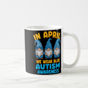 Taza De Café Gnomos de concienciación sobre el autismo en abril