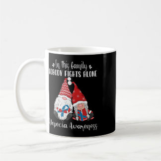 Taza De Café Gnomos de Navidad Conciencia de Alopecia