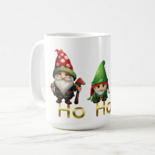 Taza De Café Gnomos Ho Ho Ho Navidad