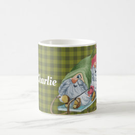 Taza De Café Gnomos Personalizados de Trineo Caprichosos