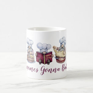 Taza De Café Gnomos personalizados horneando cocina linda capri