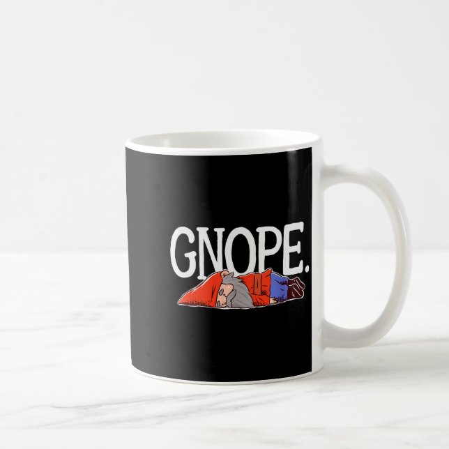 Taza De Café Gnope Gnome Dwarf Funny Garden Elf Christmas  (Derecha)