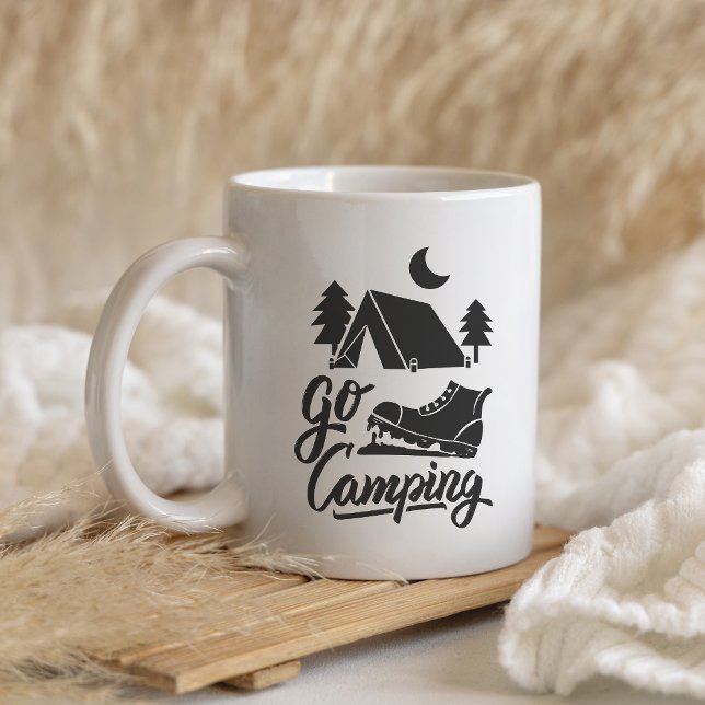 Taza De Café Go Camping Mug – Adventure Awaits Outdoors (Subido por el creador)