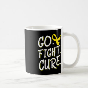 Taza De Café Go Fight Cure Children Cancer Gold Ribbon Awarene