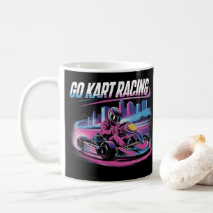 Taza De Café Go Kart Carreras