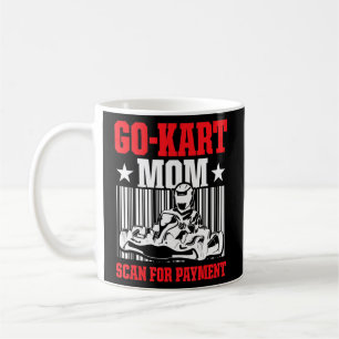 Taza De Café Go Kart Carreras Mamá Pago Cart Racer