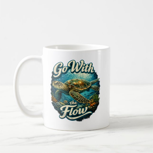 Taza De Café Go With The Flow  (Izquierda)
