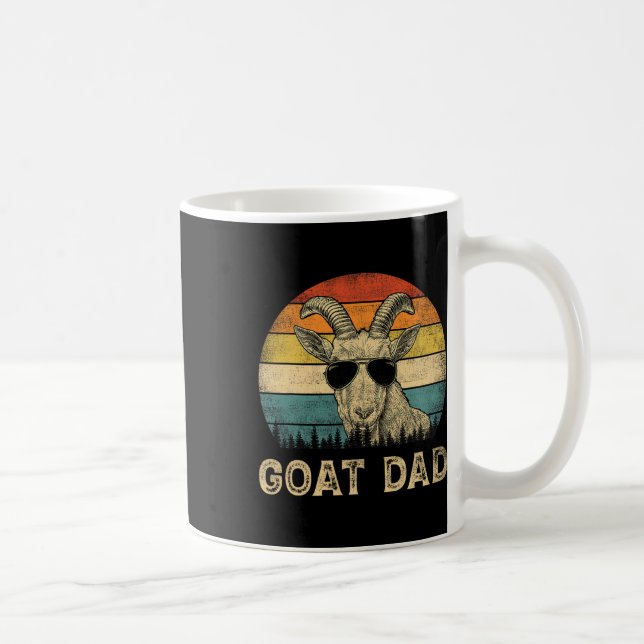 Taza De Café Goat Dad Goat Amantes del Día del Padre (Derecha)