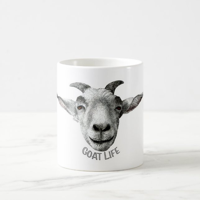 Taza De Café Goat Life - Option 2 (Centro)