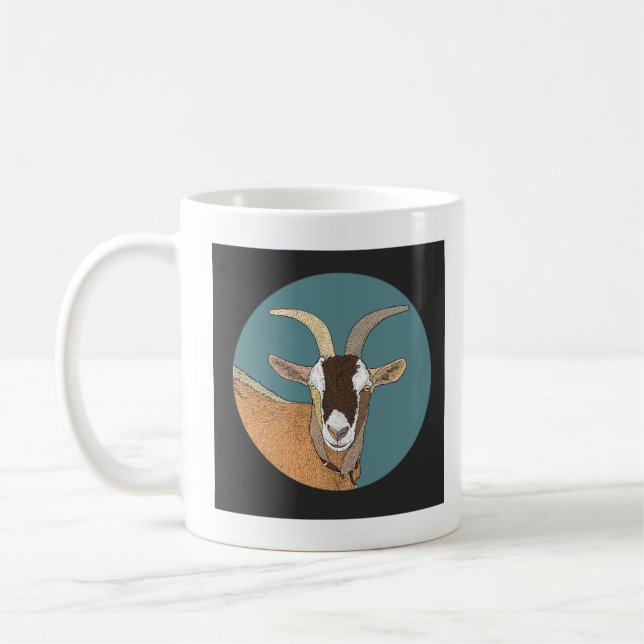 Taza De Café Goat Mug (Izquierda)