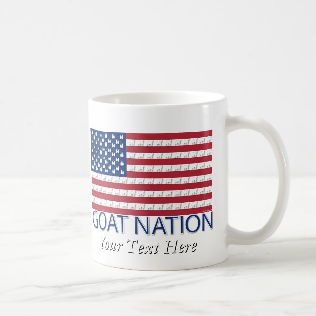 Taza De Café GOAT NATION La cabra estadounidense GetYerGoat™ (Derecha)