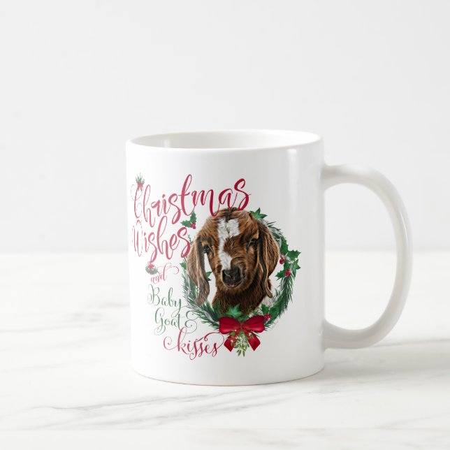 Taza De Café GOAT | Navidades Desean Beber Besa De Cabra (Derecha)