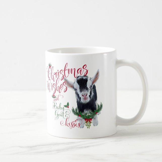 Taza De Café GOAT | Navidades Desean Bebés De Cabra Bebé Nigeri (Derecha)
