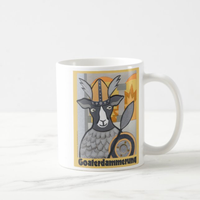 Taza De Café Goaterdammerung: Crepúsculo de las cabras (Derecha)