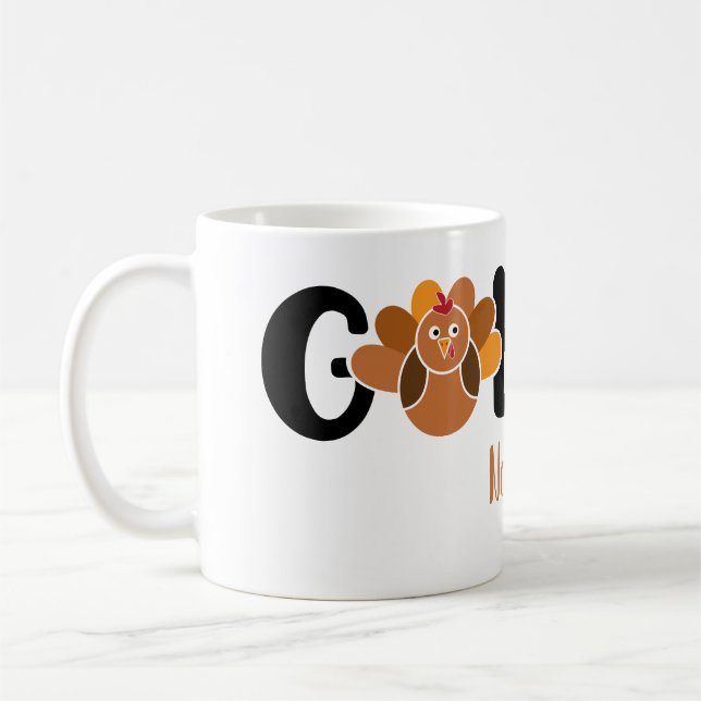 Taza De Café Gobble personalizado (Izquierda)
