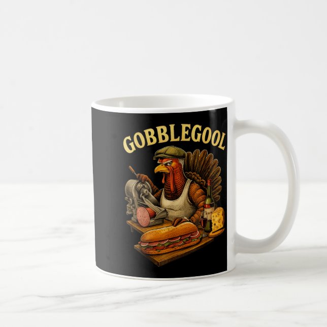 Taza De Café Gobbol Turkey Thanksgiving  (Derecha)