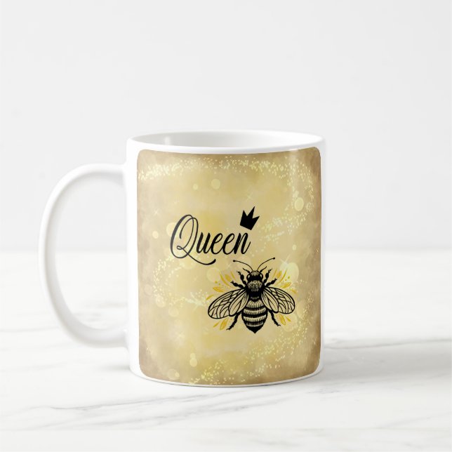 Taza De Café Gobernar tu día Reina de café Mug (Izquierda)