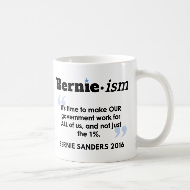 Taza De Café Gobierno de Bernie.ism para todos (Derecha)