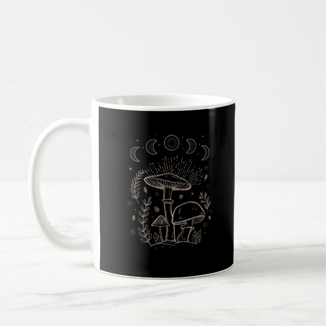 Taza De Café Goblincore Aesthetic Academia Cottagecore Mushroom (Izquierda)