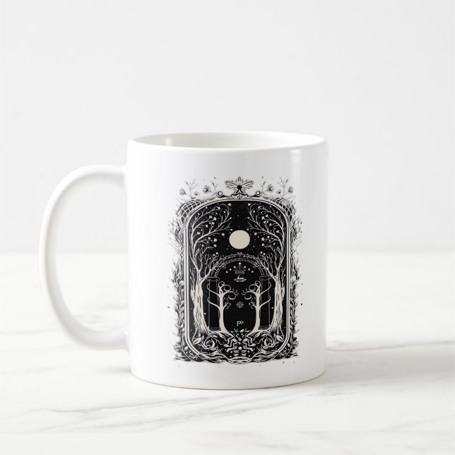 Taza De Café Goblincore Fantasy Gate To  Classic (Izquierda)