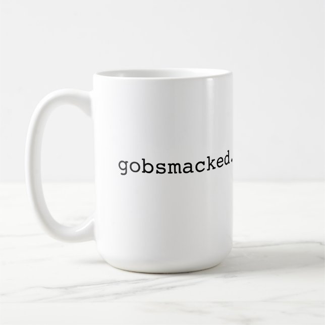 Taza De Café Gobsmacked - argot británico (Izquierda)
