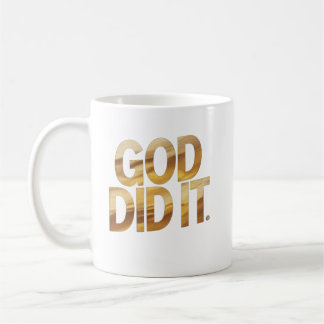 Taza De Café God Did It – Faith-Inspired Christian Coffe Mug