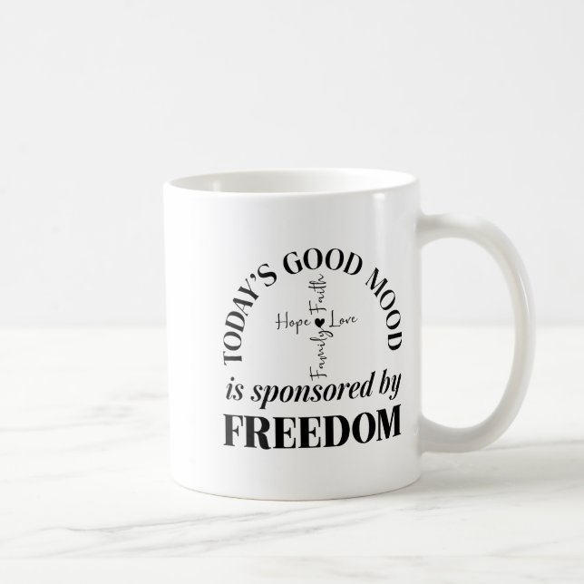 Taza De Café God Family Country Dom Faith Dom Family Love Cross (Derecha)