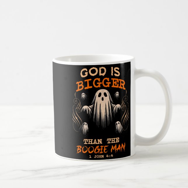 Taza De Café God Is Bigger Soky Season Christian Funny Hallowee (Derecha)