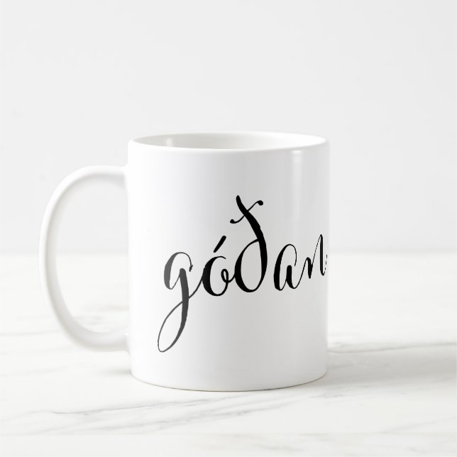 Taza De Café góðan daginn Buenos días Mug islandés (Izquierda)
