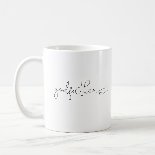 Taza De Café Godfather Est Script Mug (Izquierda)