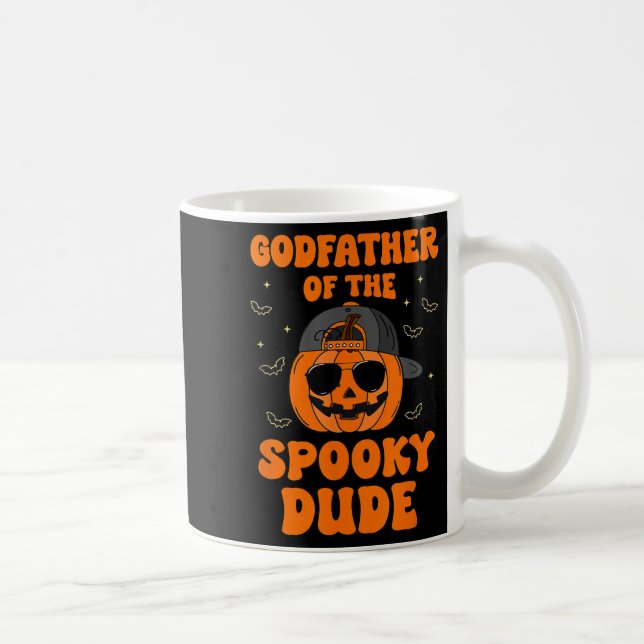 Taza De Café Godfather Of The Soky Dude Halloween Pumpkin Bday  (Derecha)