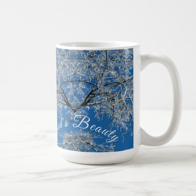 Taza De Café God's Beauty In A Winter Wonderland (Derecha)