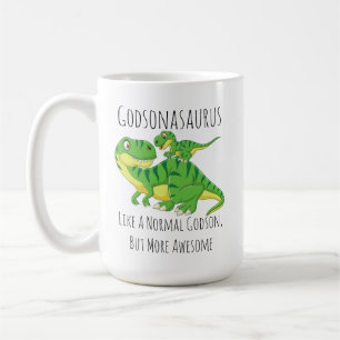 Taza De Café Godson Dinosaur Godsonasaurus Como Un Padrino Norm