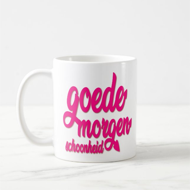Taza De Café Goedemorgen Schoonheid "buena mañana hermosa " (Izquierda)