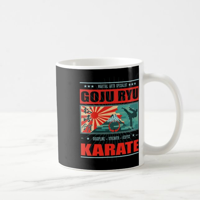 Taza De Café Goju Ryu Karate Kanji (Derecha)