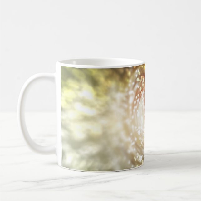 Taza De Café gold abstract blur background, with defocused boke (Izquierda)