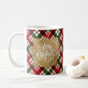 Taza De Café Gold Merry Christmas Plage