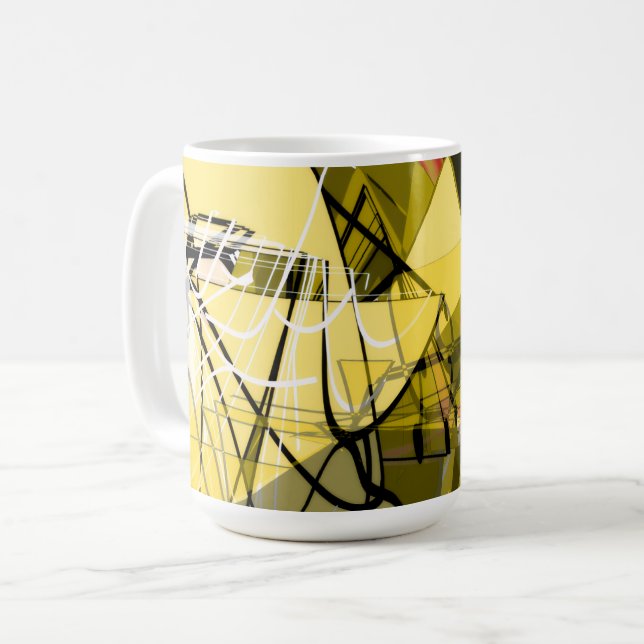 Taza De Café Golden Abstract Coffee Mug (Anverso izquierdo)