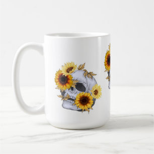 TAZA DE CAFÉ GOLDEN BLOOM SKULL